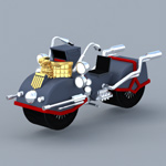 Click to download the 'Dredd Bike and Props (for Poser)'